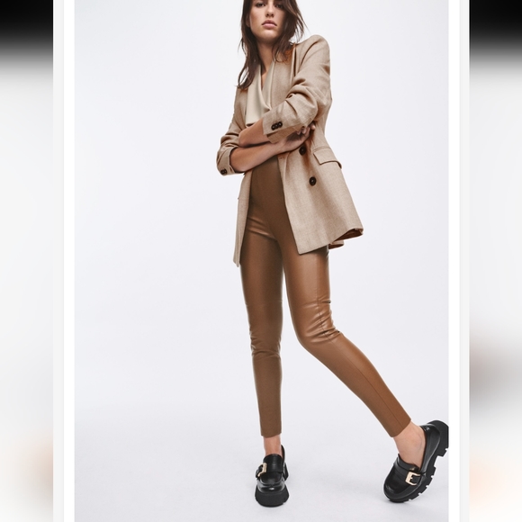 Zara faux leather leggings - Picture 1 of 3